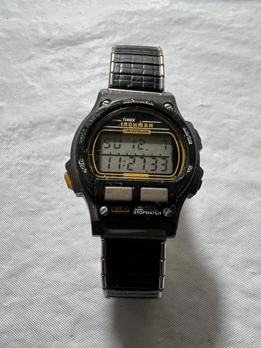 timex ironman triathlon vintage,Iconic Sport 8 Lap,100M, stainless steel stretch
