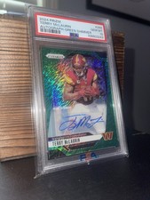 2024 Panini Prizm - PSA 10 Terry McLaurin #289 Green Shimmer Prizm Auto /5 (AU)