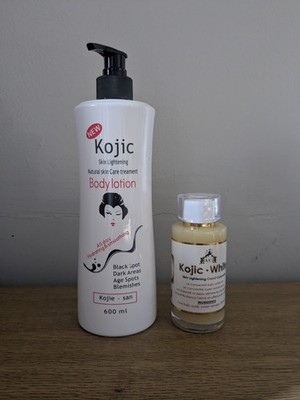 Kojie San Kojic Skin Lightening Body Lotion And Axi Kojic Carrot Concentrate 