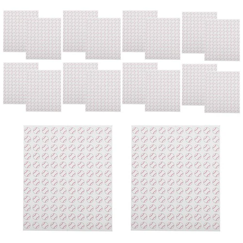  20 Sheets Forniture Per Feste Di Baseball Adesivi Bottiglie D'acqua
