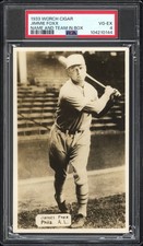 1933 Worch Cigar Jimmie Foxx Name And Team In Box PSA 4