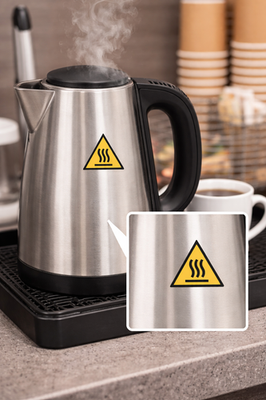 #ad #ad Danger Heat Hot Safety Caution Hot Surface Stickers 2 Pack 1” x 1” p626 $3.99