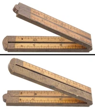 Rare Stanley No. 3 Boxwood Fully Bound Caliper Rule - Unused - mjdtoolparts