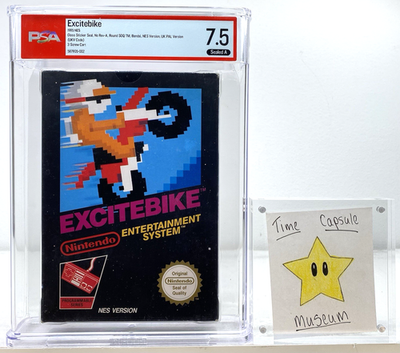 Excitebike Nintendo NES Brand New 1985 Factory Sealed Gloss PSA