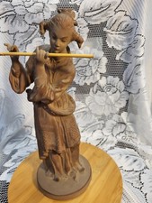 Vintage Terra Cotta Chinoiserie Female Asian ...