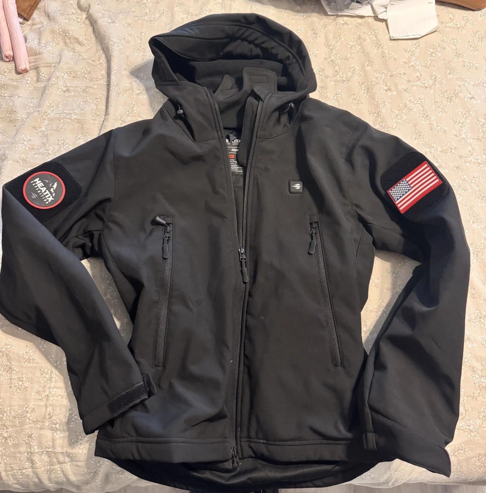 HEATIX Heated Jacket for Men Outdoor Soft Shell...Size S
