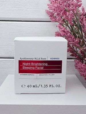 Korres Apothecary Wild Rose Night Brightening Sleeping Facial Cream 40ml 1.35oz