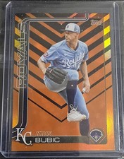 2025 Topps Update Series Holiday Orange & Black Foil - Kris Bubic #US83