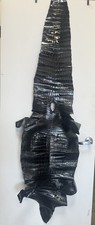 American Alligator Hide Black Shiny Body Crocodile Skin with permit X large
