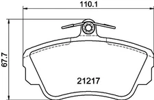 Mintex Front Brake Pads Set For Volvo 440 460 480