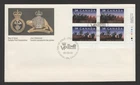 Canada 1989 Regiments Plate Block FDC
