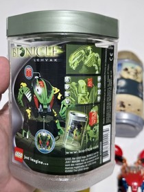 Vtg Lego Bionicles Lot of 3: Lehvak, Tahnok, Pohatu With Canisters NO Manuals 