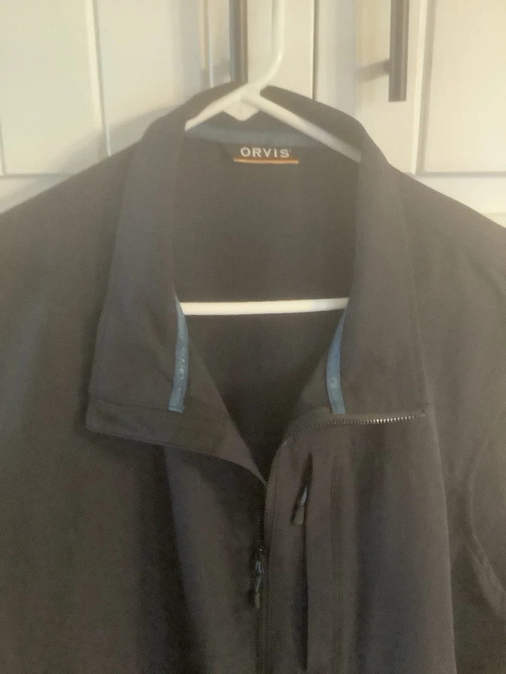 Orvis  Full Zip Vest Mens XXL Black Zipper Pockets Outdoors 2X - Image 3 of 4