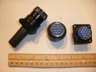 NEW - MS3106A 20-27P (SR) with Bushing and MS3102A  20-27S - Mating Pair