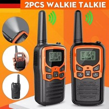 Long Range Walkie Talkie 2 Pack Set 8 km Two Way Radio Handheld Channels