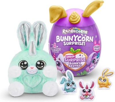 Zuru Rainbocorns Bunnycorn Kapsel mit Plüschtier & Stickern