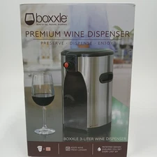 Boxxle 3-Liter Wine Dispenser Stainless Steel *read and see pics for scratches*