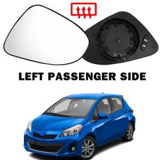 Left Near Side Wing Mirror Glass For Toyota Yaris 2012-2020 Heated Passenger NEW
