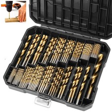 99PCS Cobalt Drill Bits Stainless Steel Metal HSS-Co Cobalt Bit Titanium Set UK
