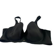 Cacique Bra Womens 48DD Black Lightly Lined Balconette Underwire Smooth Support