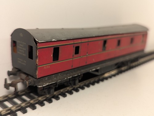 Trix Twin Railway Spur O LMS Brake Third Tinplate Coach Personenwagen 7055 | Condition: Used