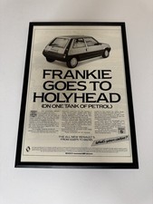 Framed Original 1985 Ph2 Renault 5 TL Magazine Advert Poster Man Cave Retro