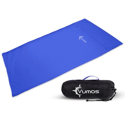 Sleeping Bag Liner and Camping Sheet - Silk Material for Travel - Has Full Le