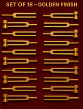 Chakra 9 Weighted Solfeggio 9 Unweighted Golden 18 Healing Tuning Forks
