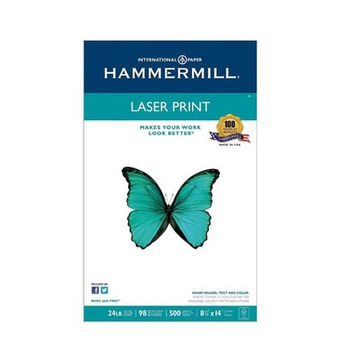 3 X Hammermill Laser Print, 24lb 8-1/2 x 14 Inch, 98 Bright, 500 Sheets/1 Ream