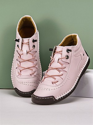  Fashion Sneakers Women Hand-stitching Shoes Loafers Flats Driving Cycling Boots