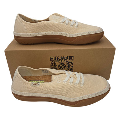Vans Circle Vee Natural Gum Men s 7.5 / Women s 9 Eco Knit Sneakers