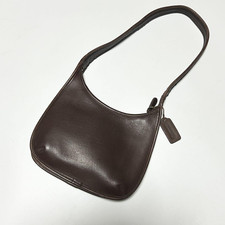 COACH Old Ergo One Shoulder Bag Hobo Leather Brown Charm Vintage Used