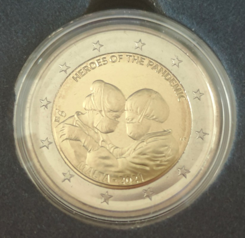 2 euro Malte 2021 - Heroes of the Pandemic - UNC (proof like)