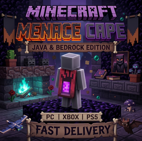 Minecraft Menace Cape Code [Java/Bedrock Edition] TikTok Live Movie ...