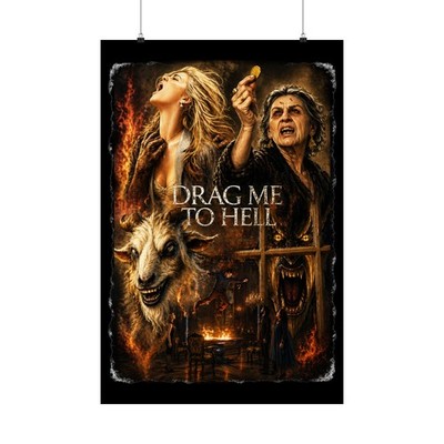 Drag Me to Hell poster | Matte Vertical Horror Movie Art