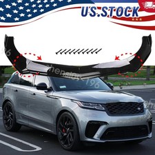 For 2020 Range Rover Velar Gloss Black Front Bumper Lip Add-on 4pcs Body For 2020 Range Rover Velar Gloss Black Front Bumper Lip Add-on 4pcs Body