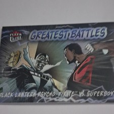Fleer Ultra Superman Greatest Battles Card GB-40 Psycho-Pirate vs. Superboy