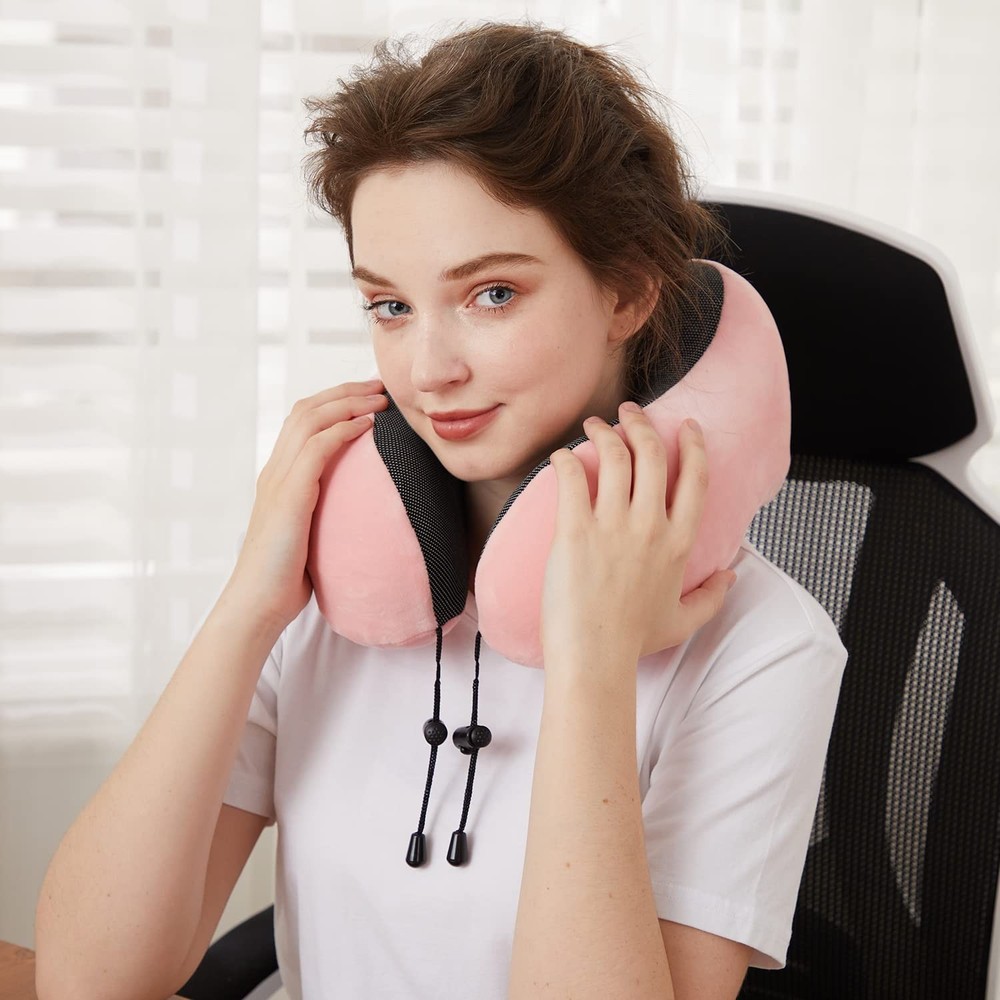 Travel Pillow, Best Memory Foam Neck Pillow Head Support Soft Pillow for Slee...