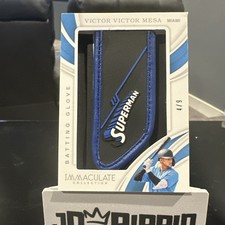2019 Immaculate Victor Mesa Jr Miami Jumbo Batting Glove /9 SSP *Rare*