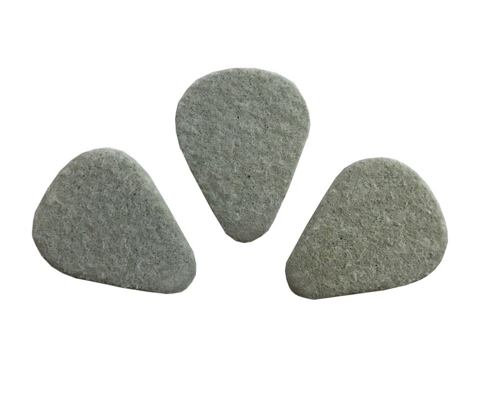 Dunlop 3-Pack 3.2mm Felt Guitar Picks with Bevelled Edge  