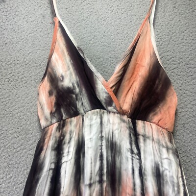 formal dress fashion show T-Party Black and Taupe Tie Dye Racerback Maxi Dress Large / Black and Taupe main image 0