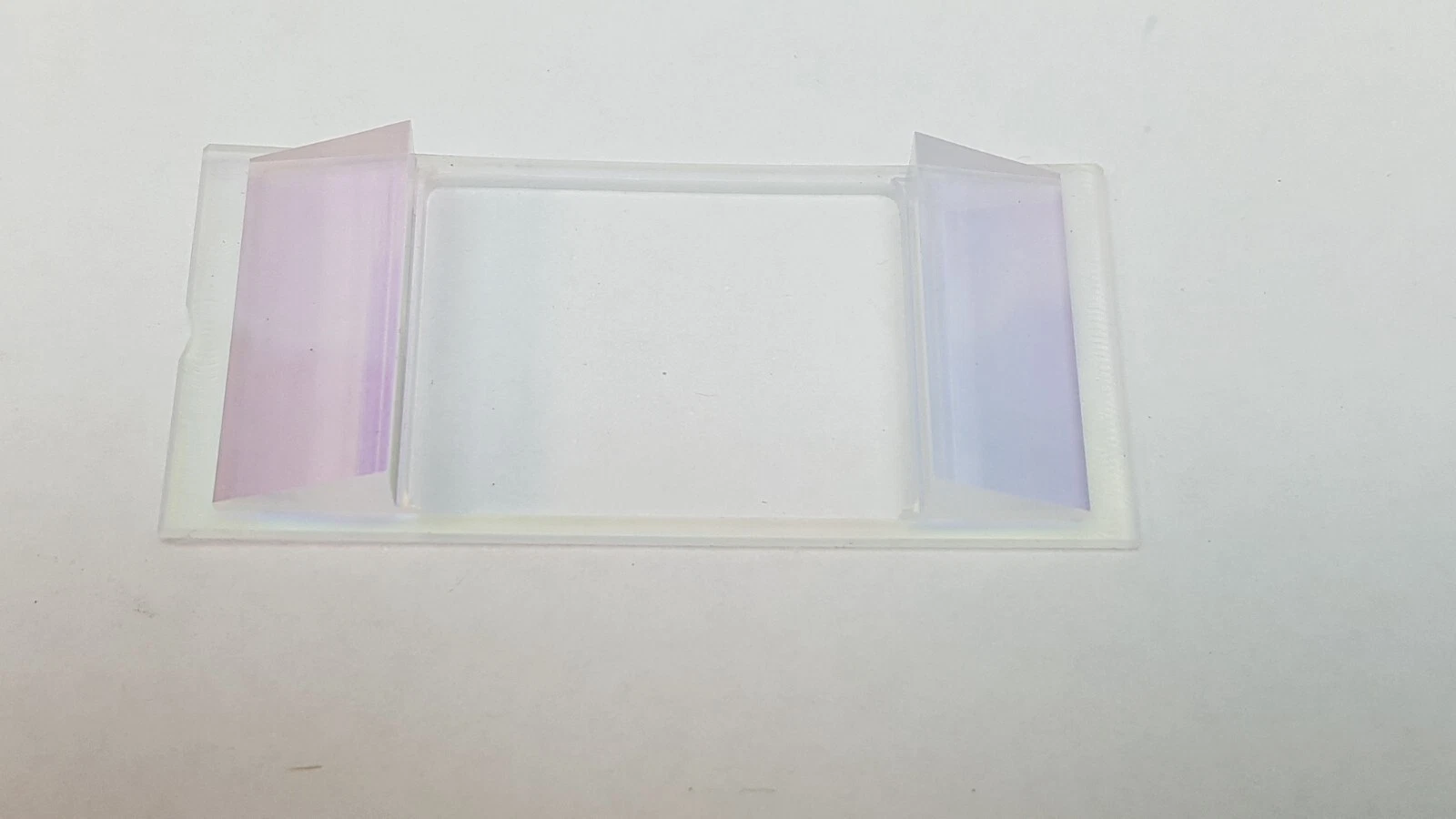 Lumenis 50-03324-00 Fresnel lens showing the flat centre window and coated end facets