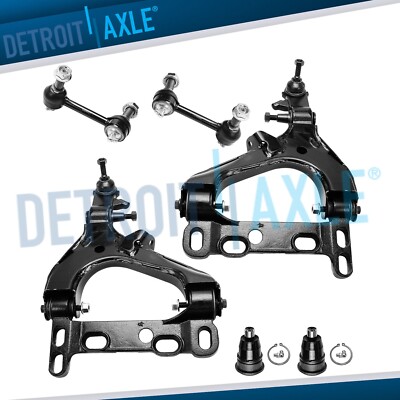 6pc Front Lower Control Arms Ball Joints Sway Bars for Buick Rainier GMC Envoy