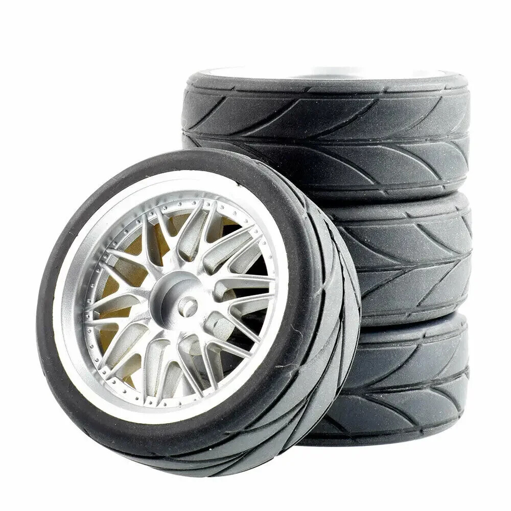 HSP HPI Racing 1/10 On-Road RC Rim Grip Tires with Sponge Inserts 4PCS