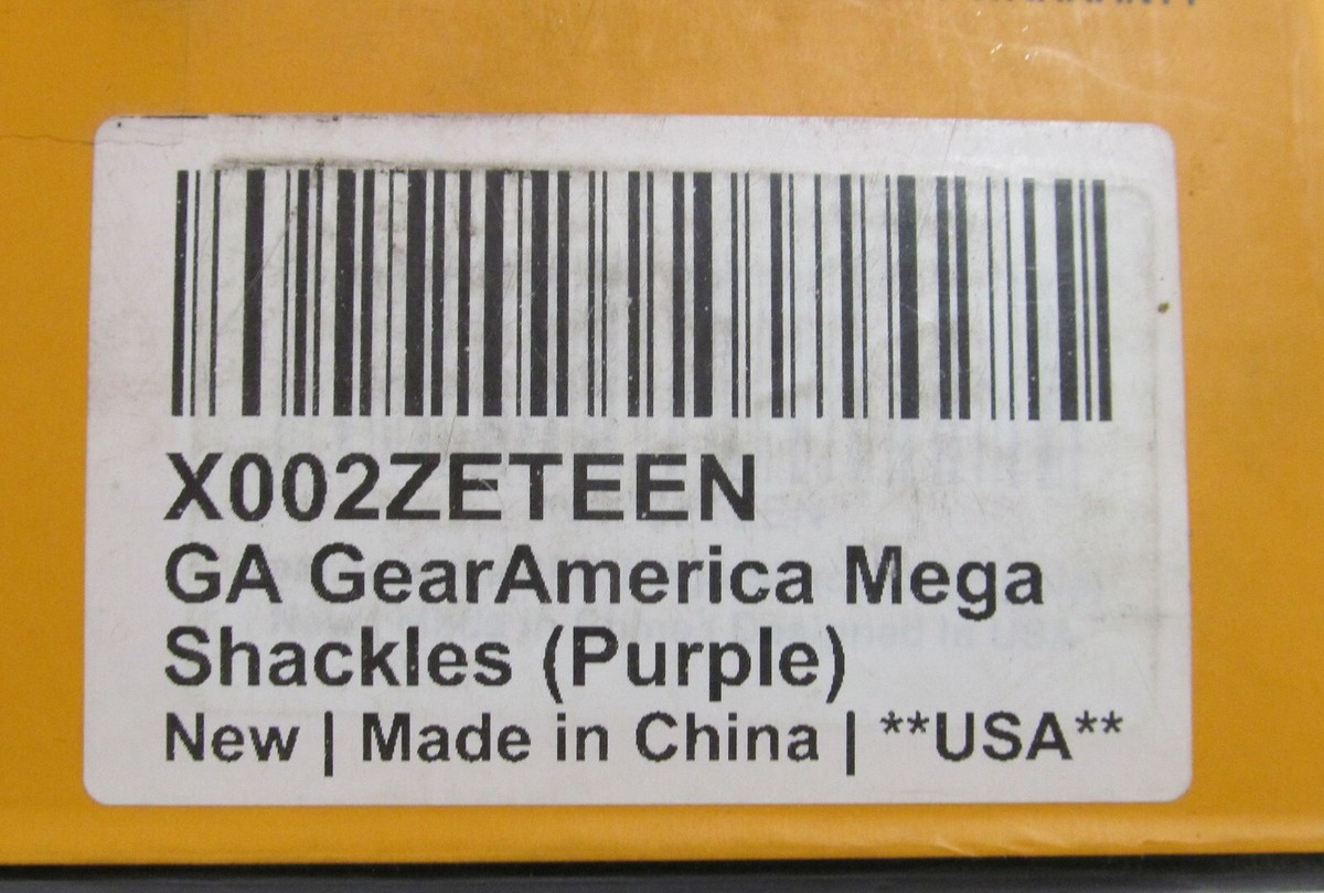 小物 sahara GearAmerica Mega Shackles 3/4 inch 8 ton Purple 4wd Off Road