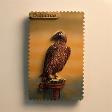 North America Bahamas Animals Eagle Tourist Souvenir 3D Resin Fridge Magnet Gift