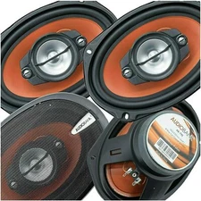4x Audiobank Premium  6x9" 2000 Watt Max 4-Way Car Audio Stereo Coaxial Speakers