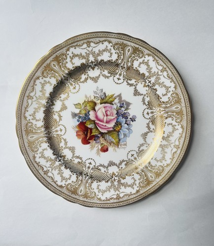 Aynsley Bone China JA Bailey Hand Painted Floral Rose Bouquet Decorative Plate - Picture 1 of 7