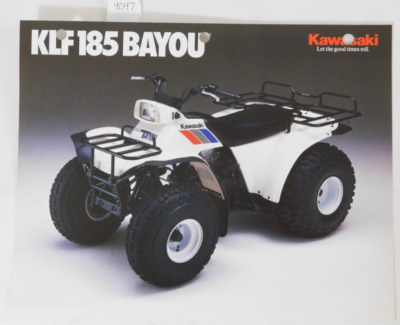 1988 Kawasaki KLF 185 Bayou KLF 185 Factory Dealer Sales Ad Spec