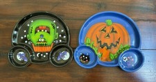 Halloween Plastic Plates (2) Made In USA 2004